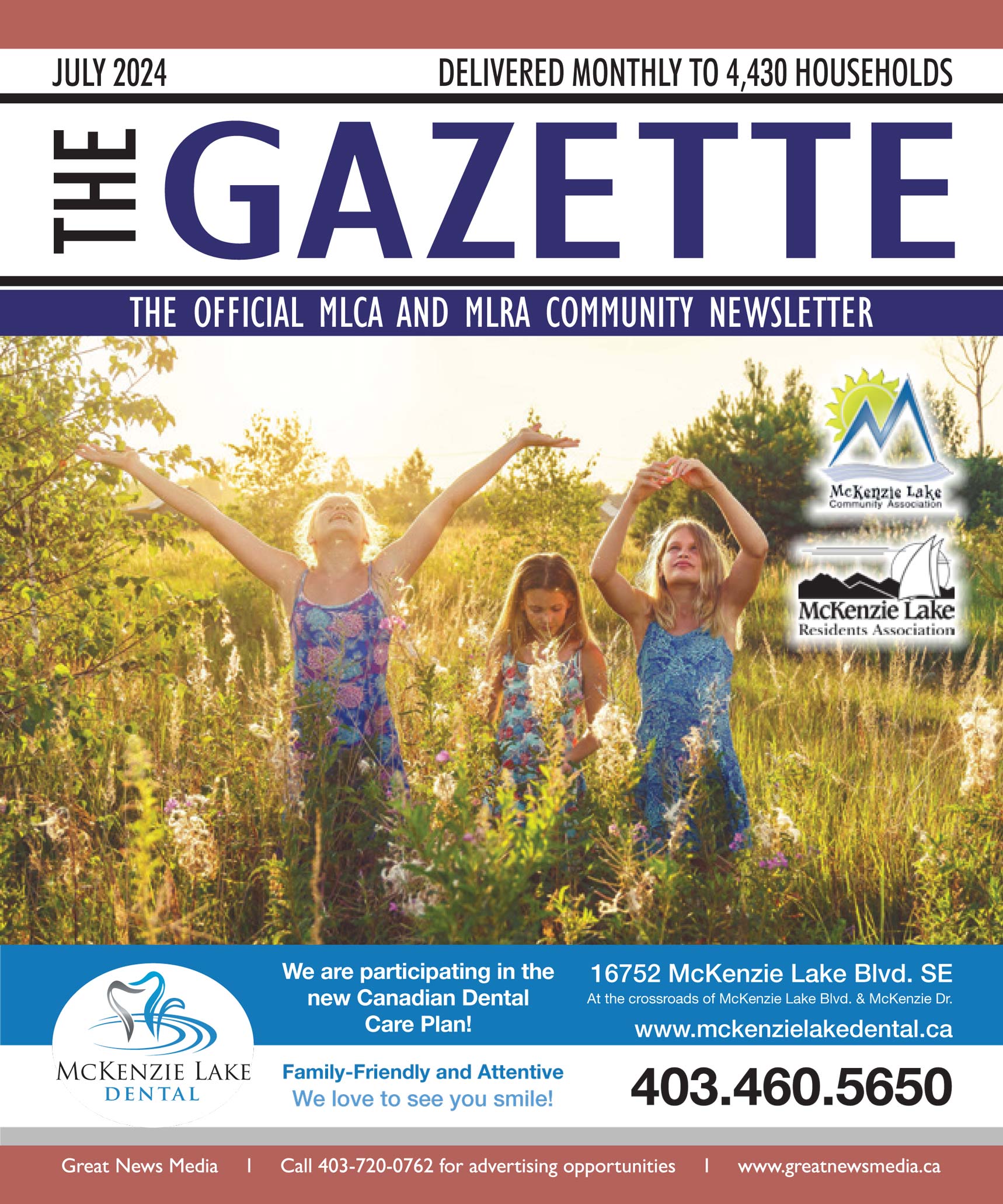 July  Gazette (McKenzie Lake)