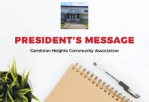 Presidents Message Cambrian Heights