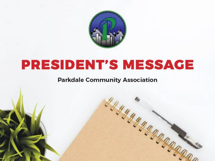 Presidents Message Parkdale