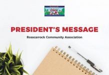 Presidents Message Rosscarrock