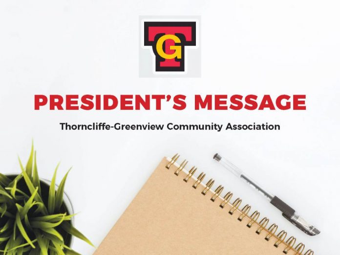 Presidents Message Thorncliffe Greenview