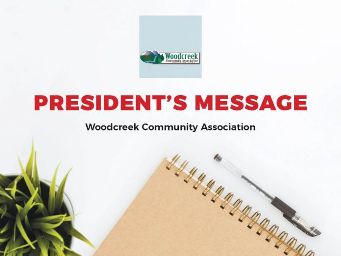 Presidents Message Woodcreek