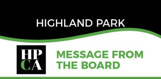 Highland Park Board Report for October Highland mb
