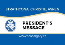 SCA President’s Message for April Strathcona pm