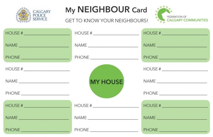 neighbour card