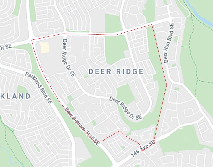 Google Map of Deer_Ridge, Calgary, AB