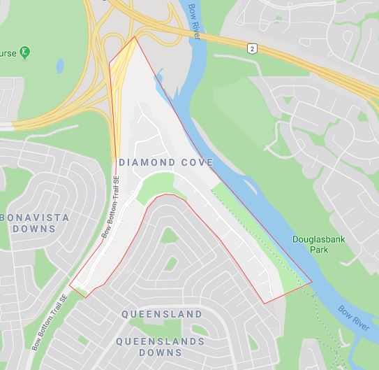 Google Map of Diamond_Cove, Calgary, AB
