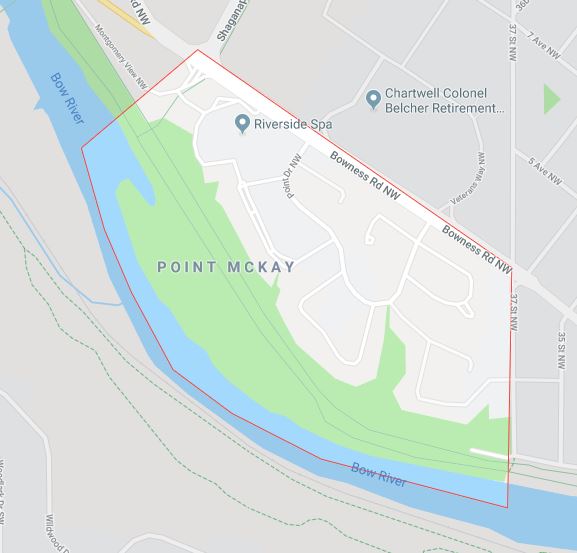 Google Map of Point_McKay, Calgary, AB