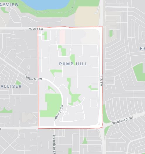 Google Map of Pump Hill, Calgary, AB