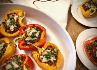 Recipe – Stuffed Red and Yellow Bell Peppers (2)