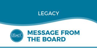 Legacy’s Message from the Board for October