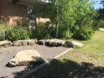 Lakeview Calgary Community Rock Garden Sitting Area