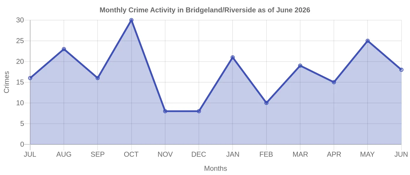 Monthly Crime Activity Chart