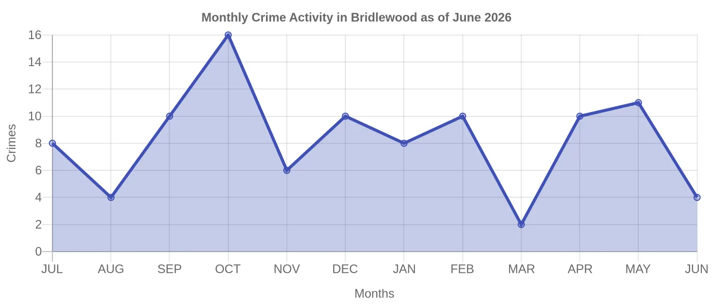Monthly Crime Activity Chart