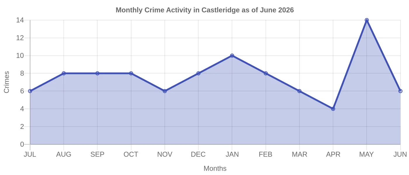 Monthly Crime Activity Chart