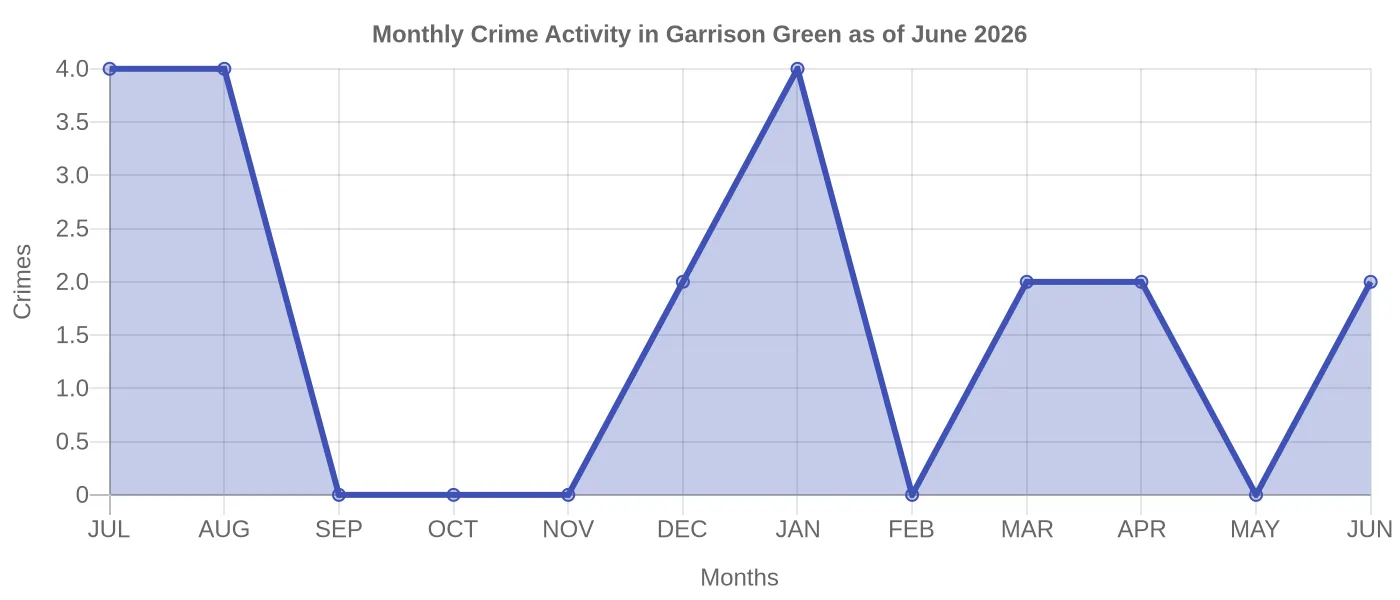 Monthly Crime Activity Chart