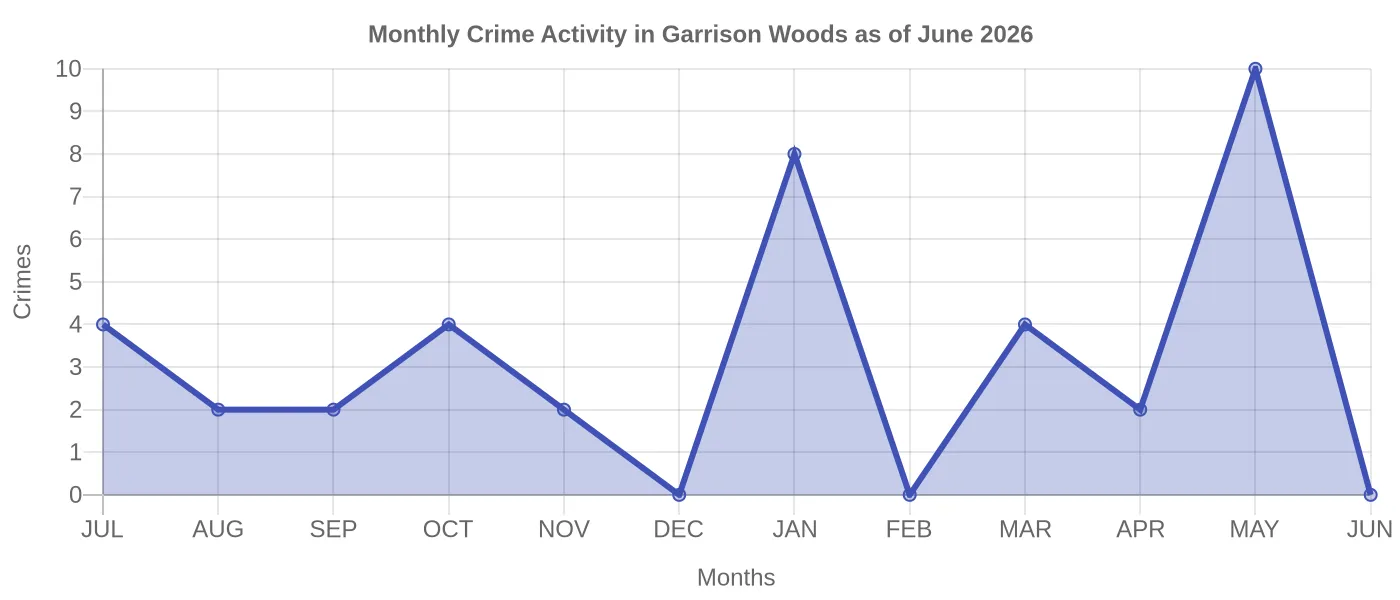 Monthly Crime Activity Chart