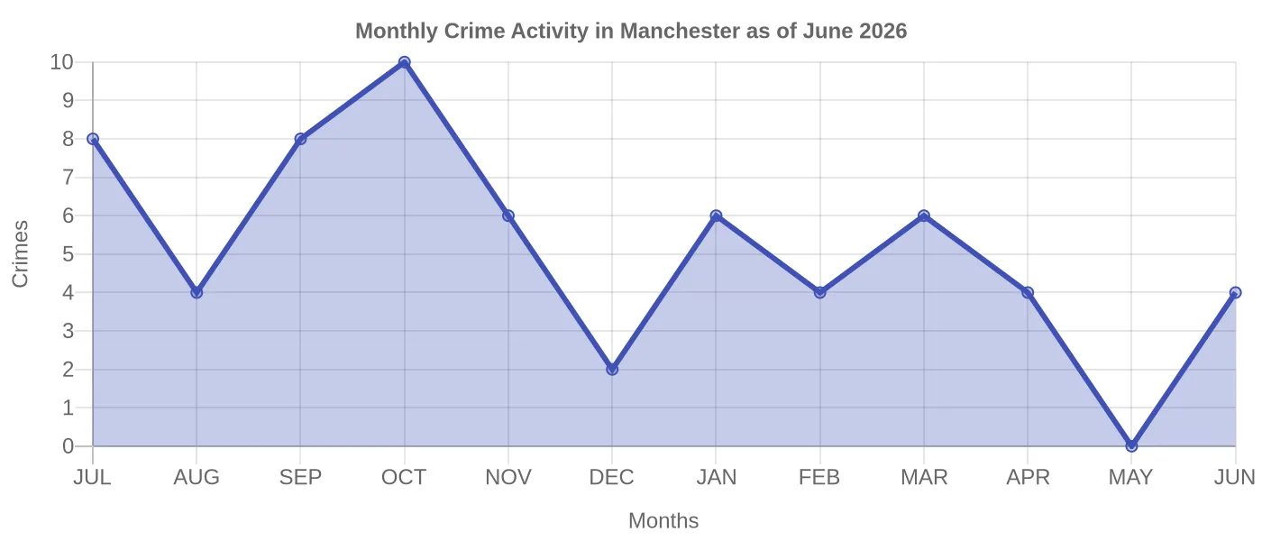 Monthly Crime Activity Chart