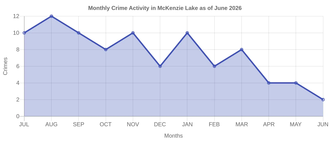 Monthly Crime Activity Chart