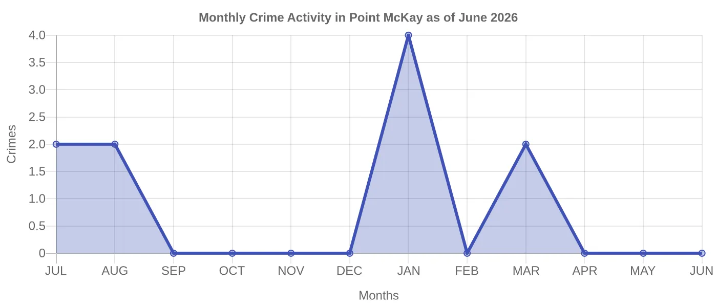 Monthly Crime Activity Chart