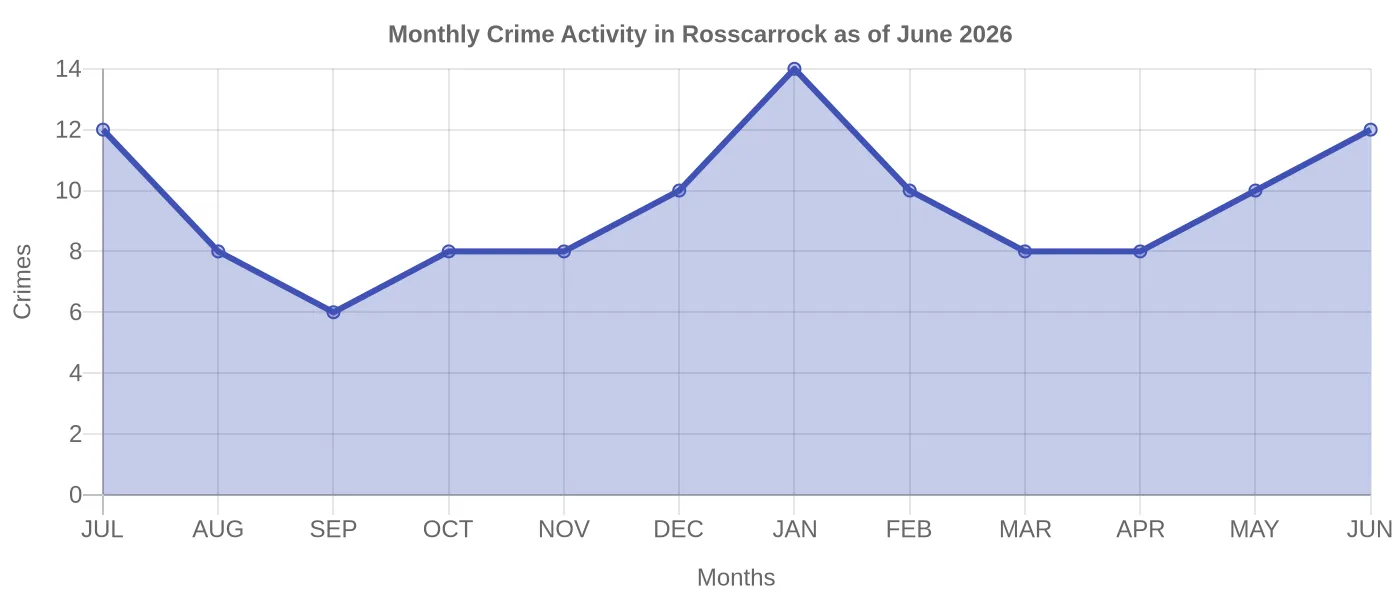Monthly Crime Activity Chart
