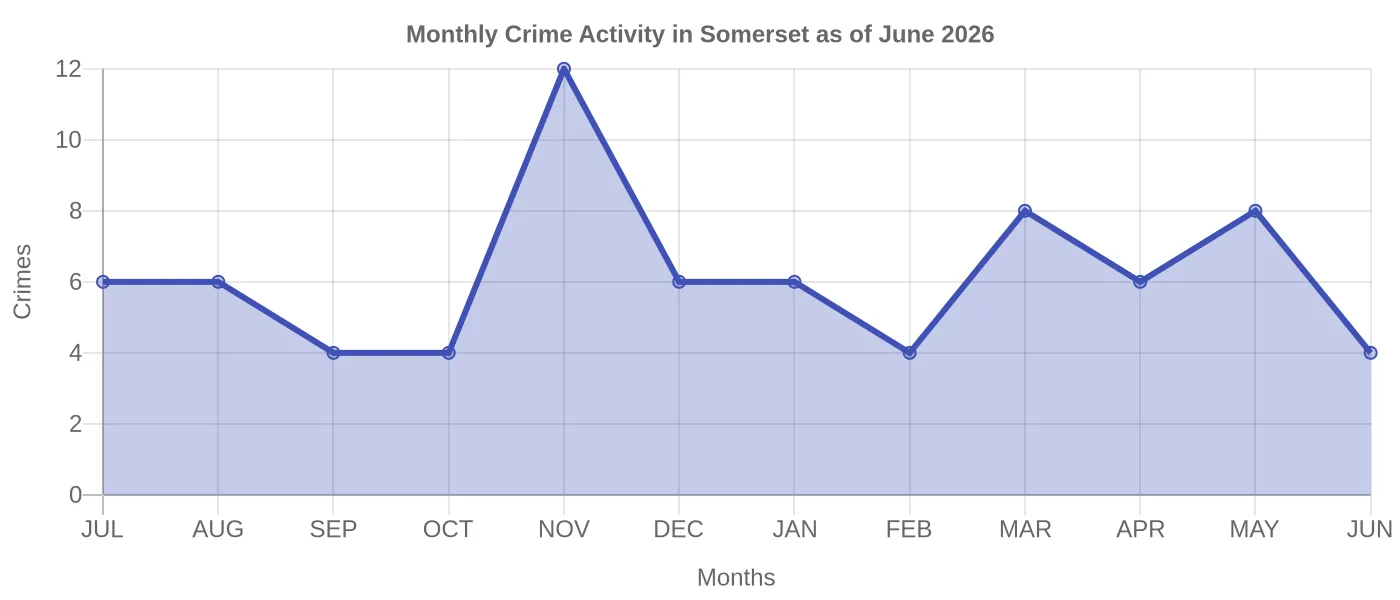 Monthly Crime Activity Chart