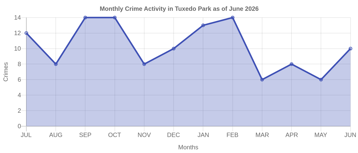Monthly Crime Activity Chart